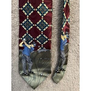 Cypress Hill Collection Golfer Burgundy Tie